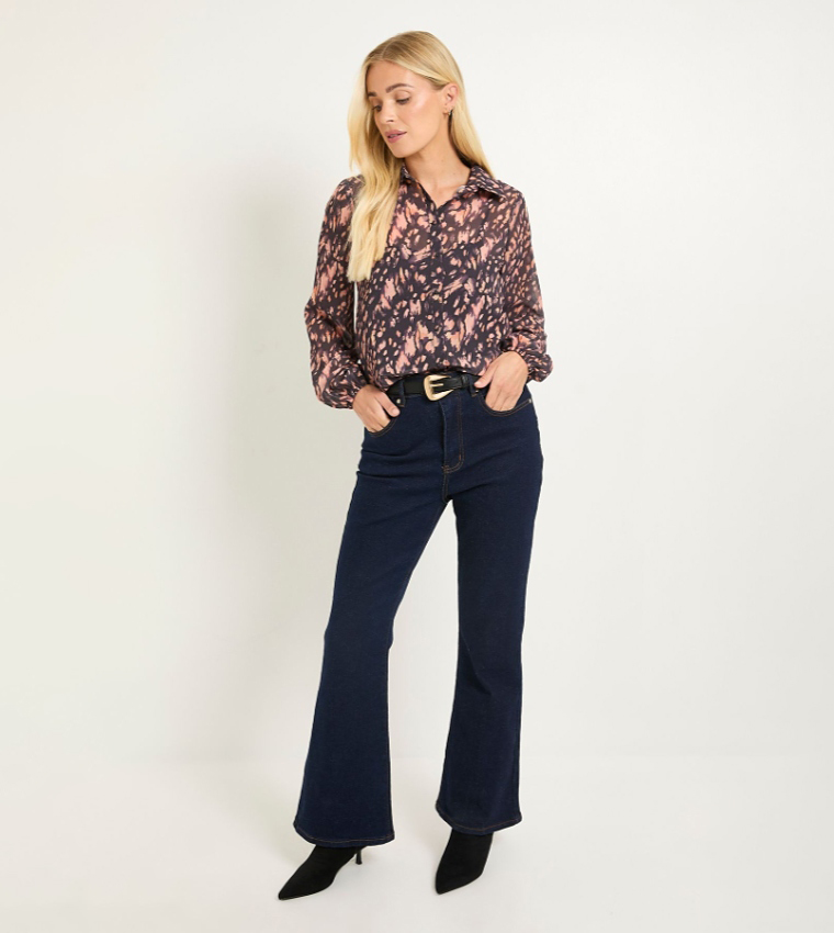 Petite High Low Hem Shirt