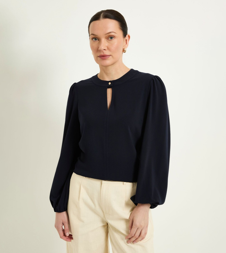 واليس   توبات كاجوال  - كحلي Casual Tops