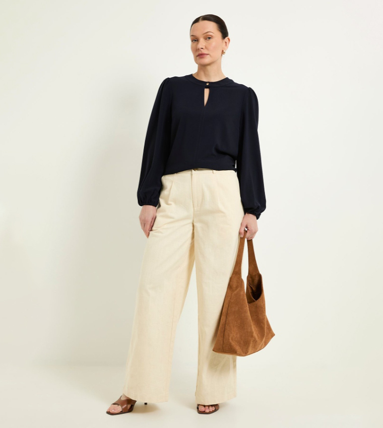 واليس   توبات كاجوال  - كحلي Casual Tops