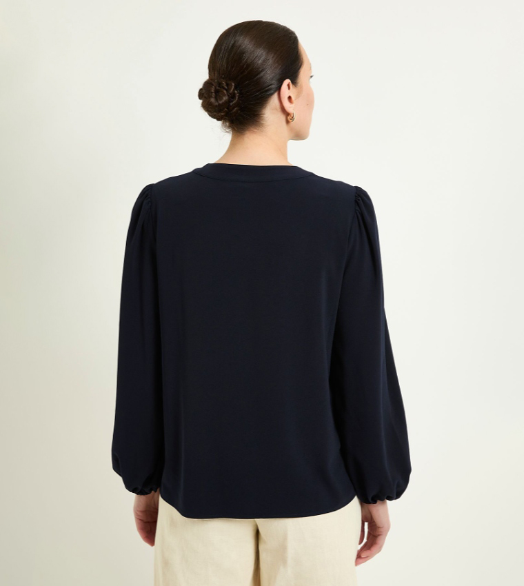 واليس   توبات كاجوال  - كحلي Casual Tops