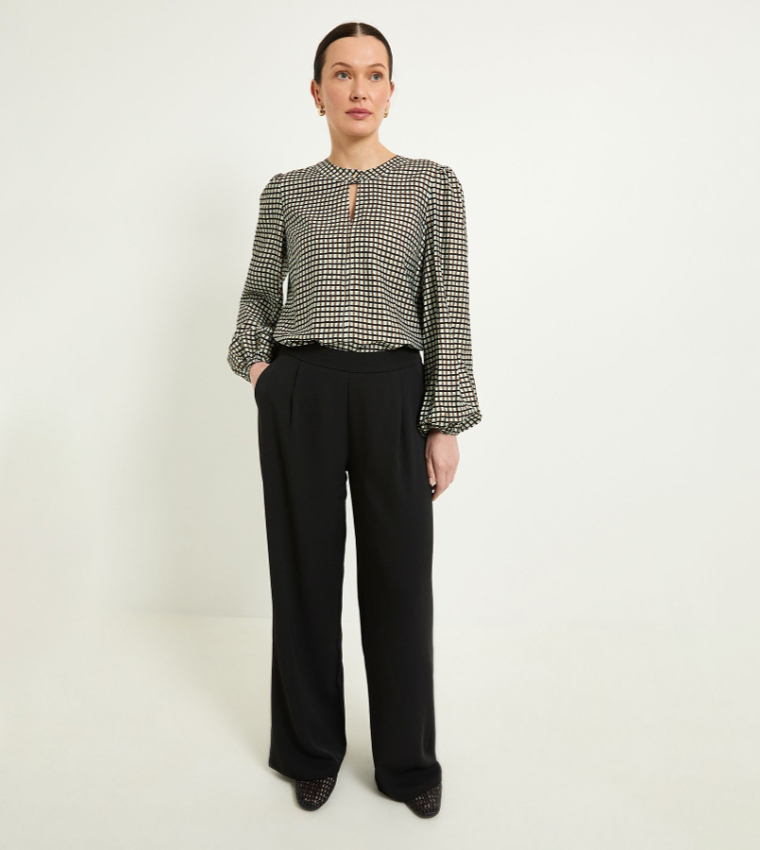 واليس   توبات كاجوال  - أسود Casual Tops