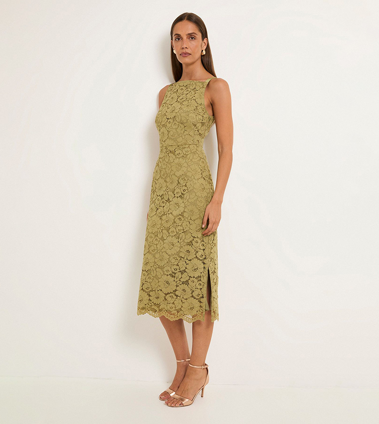 واليس   فساتين ميدي  - أخضر Midi Dresses