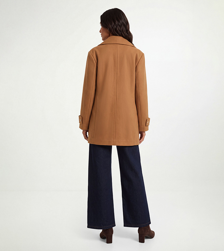 Mid Length Double Breasted Coat
