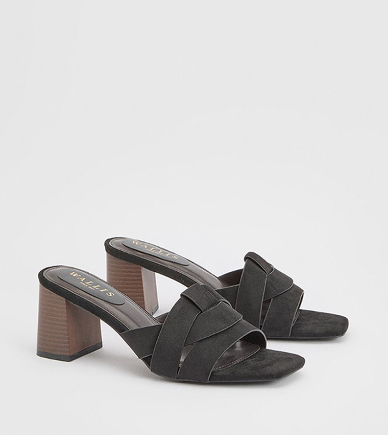 Brooklyn Faux Suede Block Heel Sandals