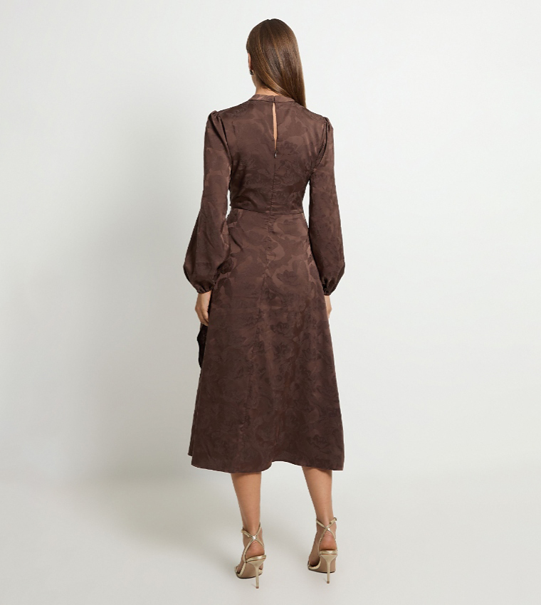 Wallis  Midi Dresses - Dark Brown Midi Dresses