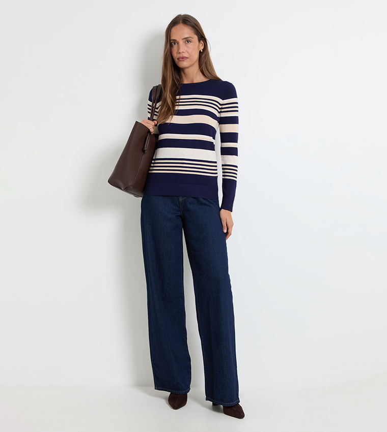 Striped Crew Neck Sweater