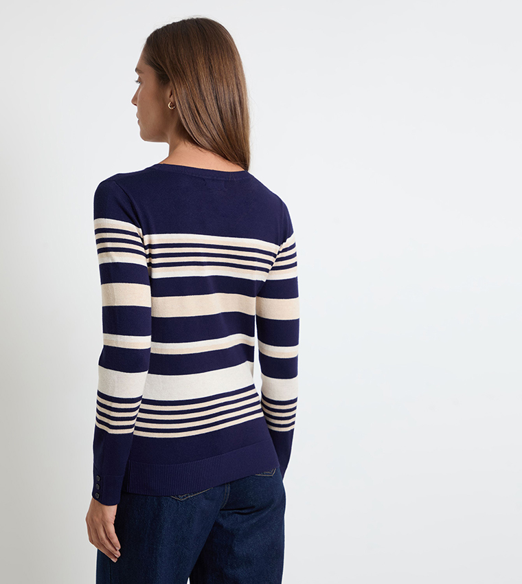 Striped Crew Neck Sweater
