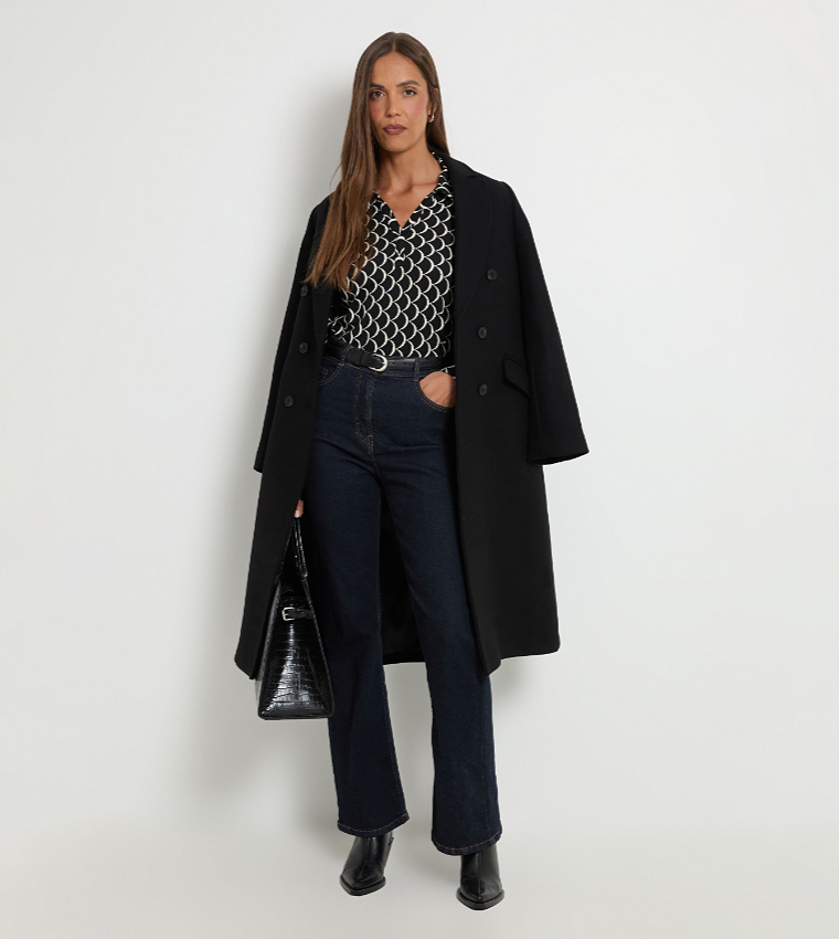 Scallop Collared Long Sleeves Top