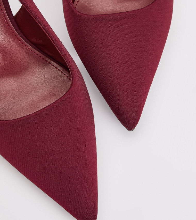 Alexia Satin Slingback Heel Pumps