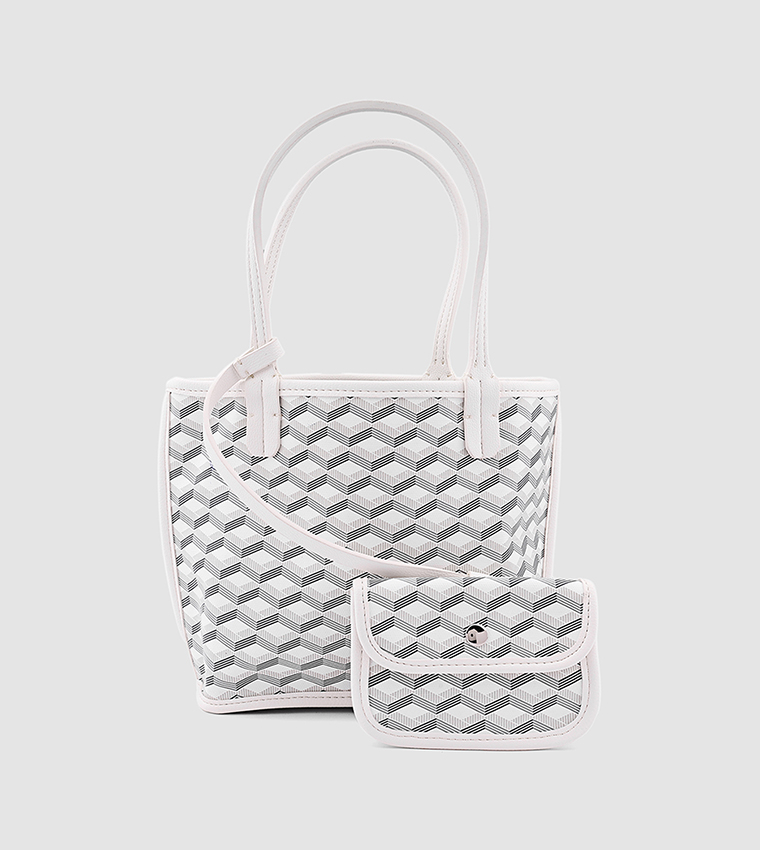Patterned Tote Bag Set