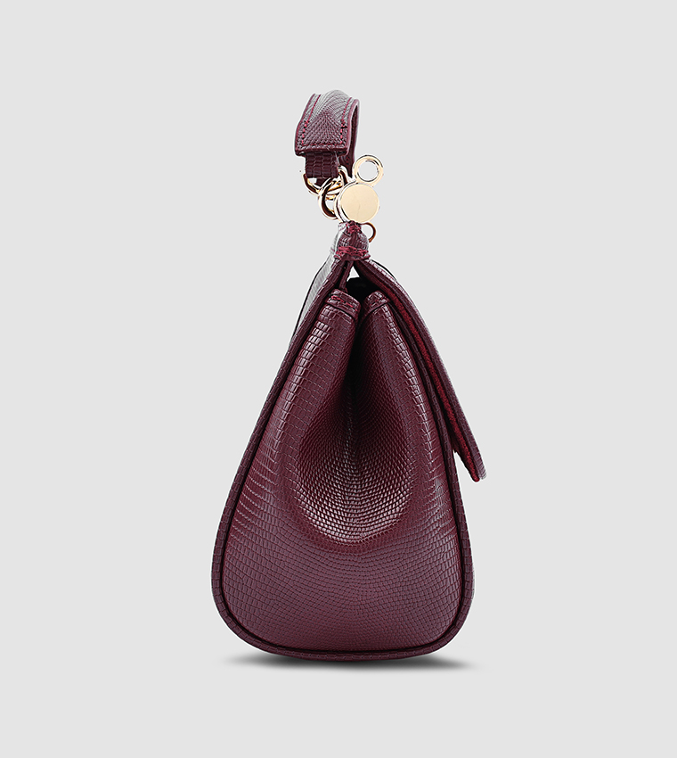 Textured Satchel Bag