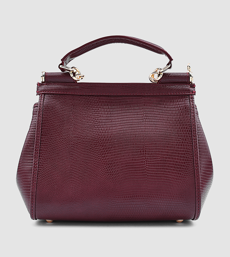 Textured Satchel Bag