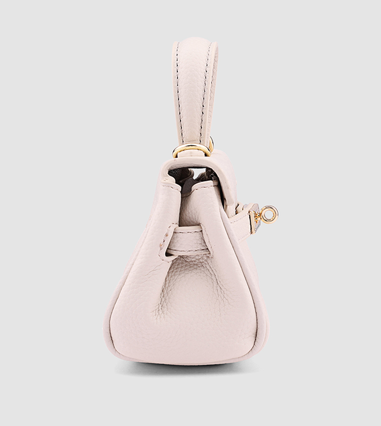Textured Top Handle Bag