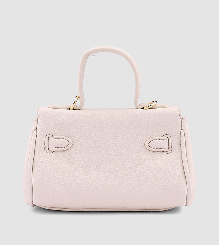 Textured Top Handle Bag
