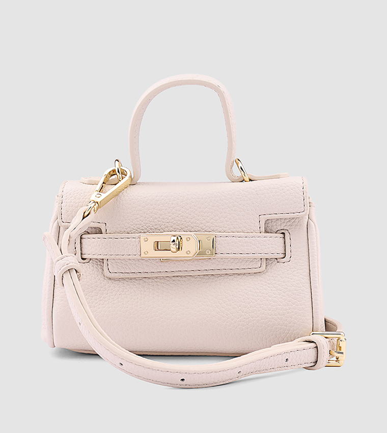 Textured Top Handle Bag