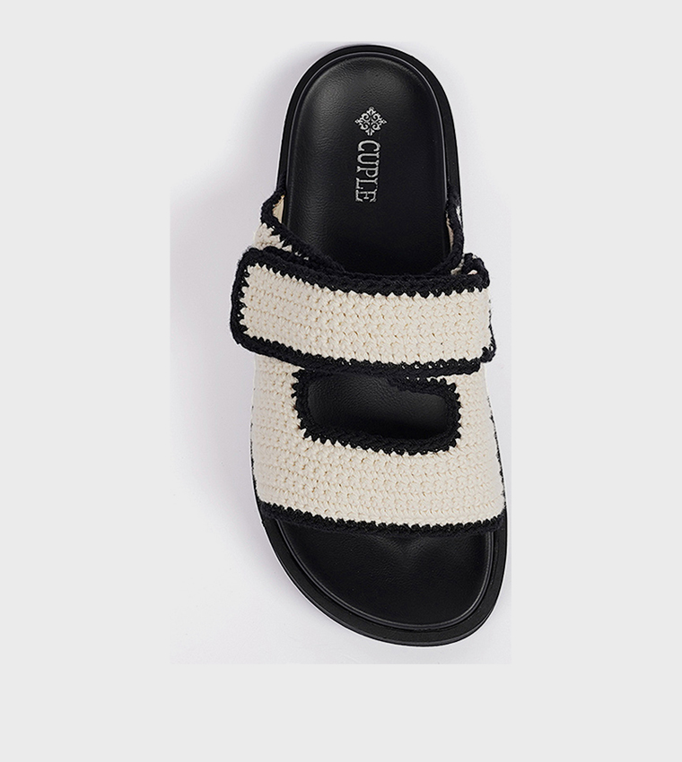 كابلي  الصنادل المسطحة - OFFWHITE الصنادل المسطحة
