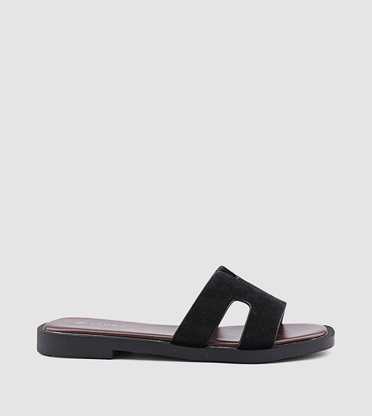 صندل فلات بمقدمة مفتوحة 