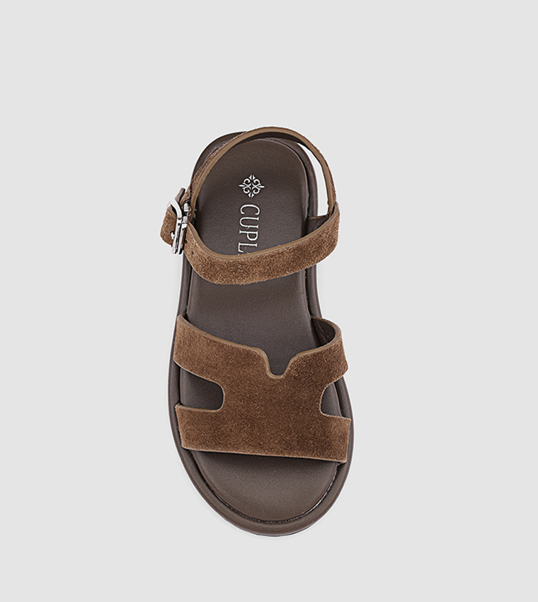 Cut-Out Detail Ankle Loop Flat Sandals