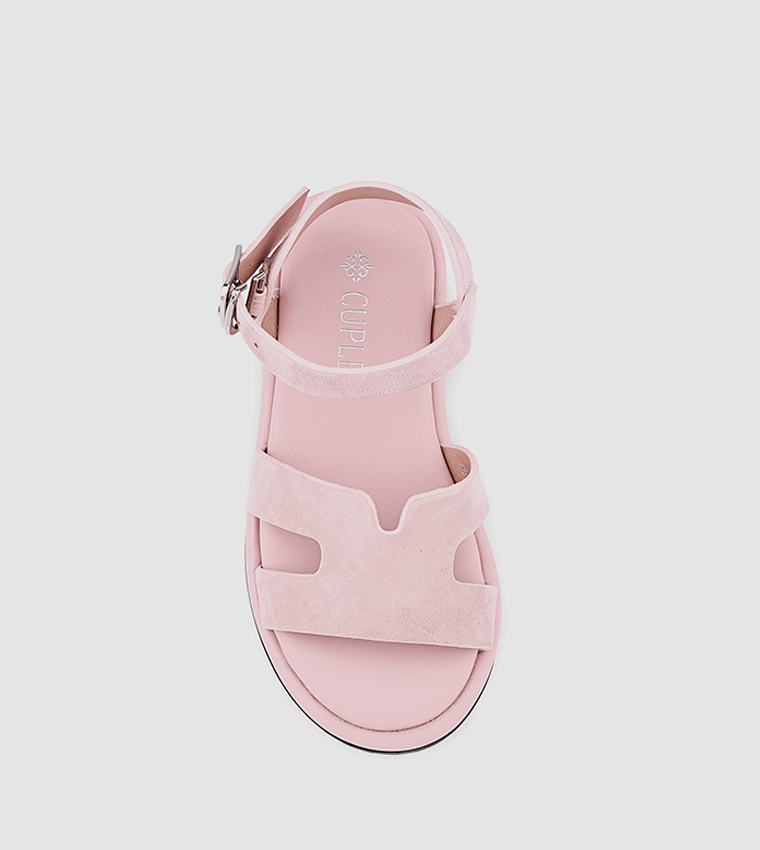 Cut-Out Detail Ankle Loop Flat Sandals