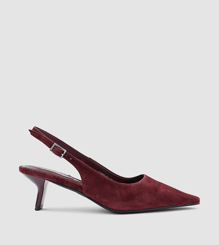 Cuple  Pumps - Maroon Pumps