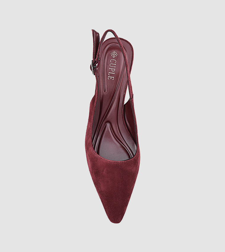 Cuple  Pumps - Maroon Pumps