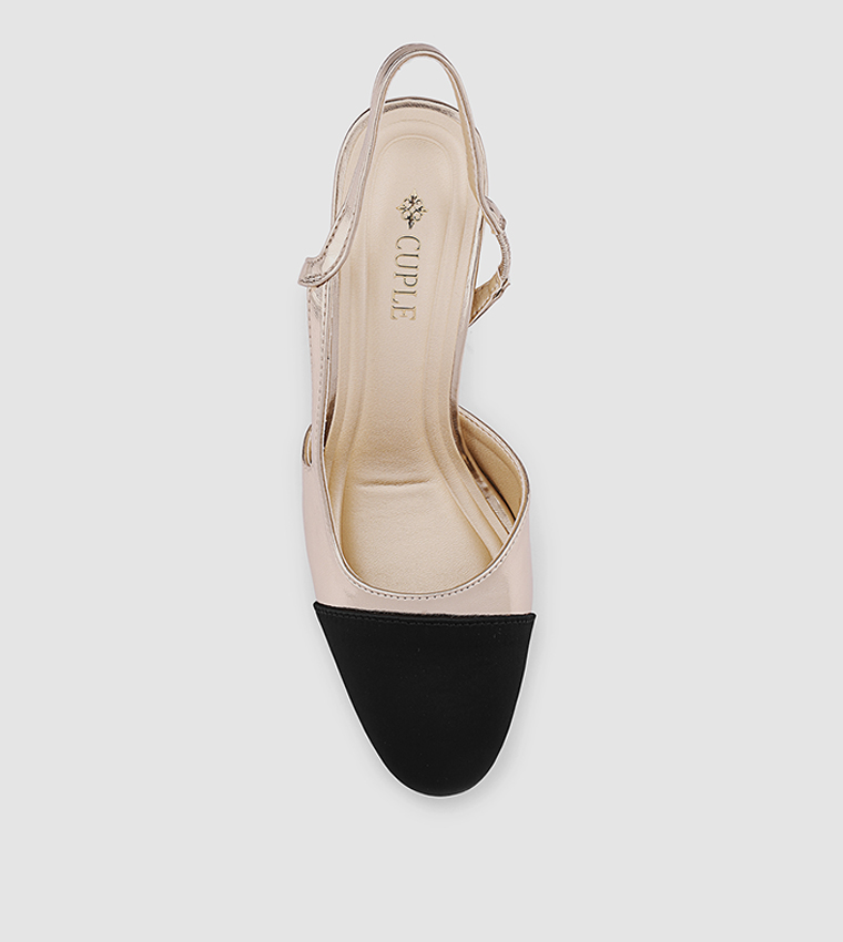 Cuple  Pumps - Gold Pumps