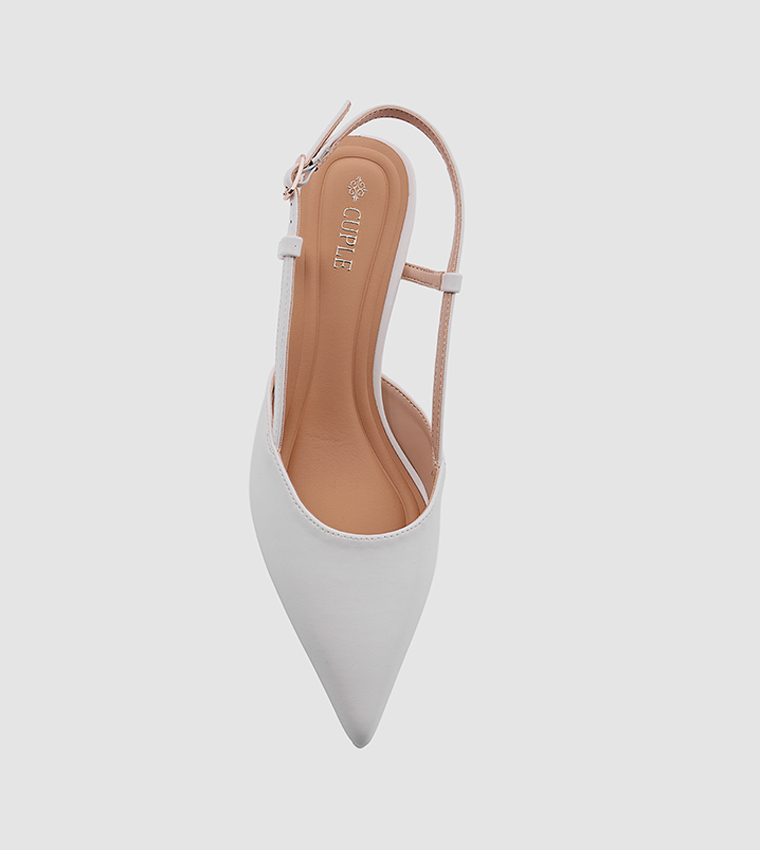 Cuple  Pumps - Off White Pumps