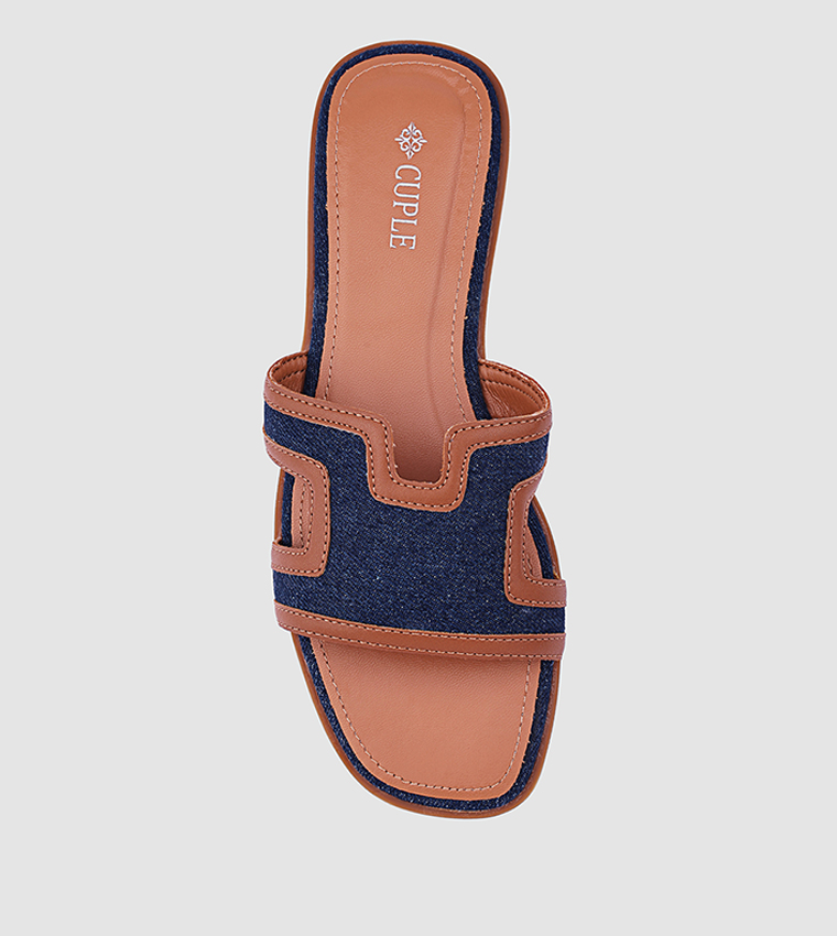 Cuple  Flat Sandals - Brown Flat Sandals