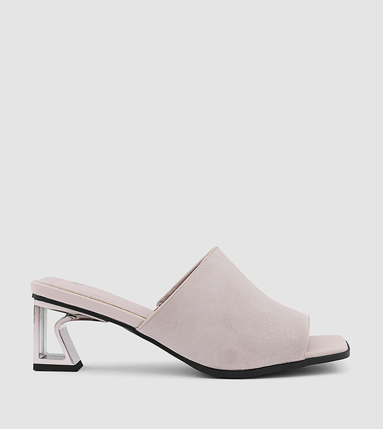 Solid Open Toe Heel Sandals