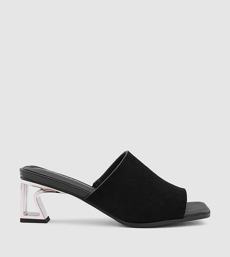 Solid Open Toe Heel Sandals