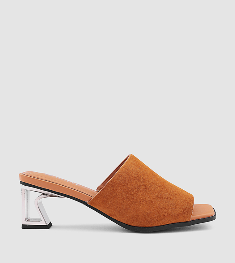 Solid Open Toe Heel Sandals