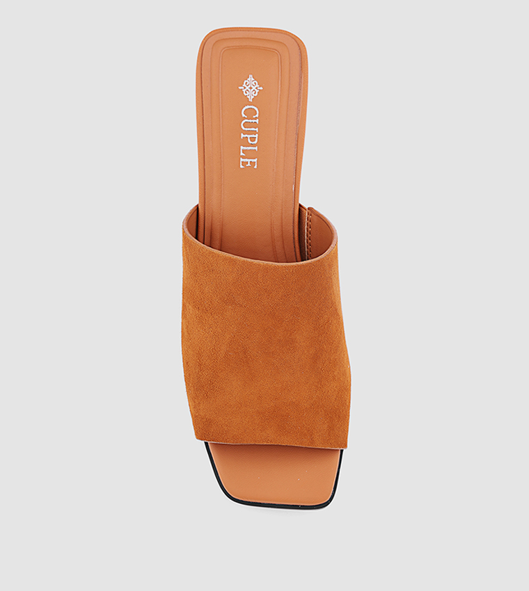 Solid Open Toe Heel Sandals