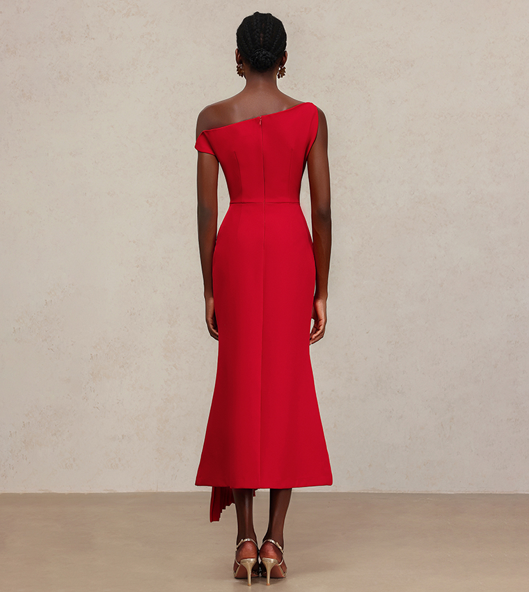 فستان ميدي بدون كم 