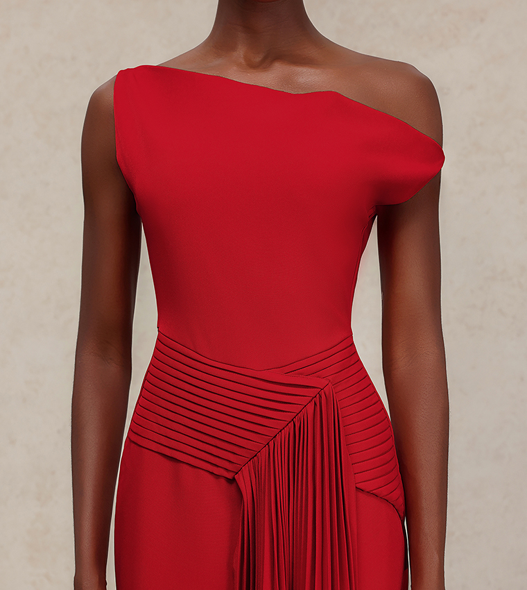 فستان ميدي بدون كم 