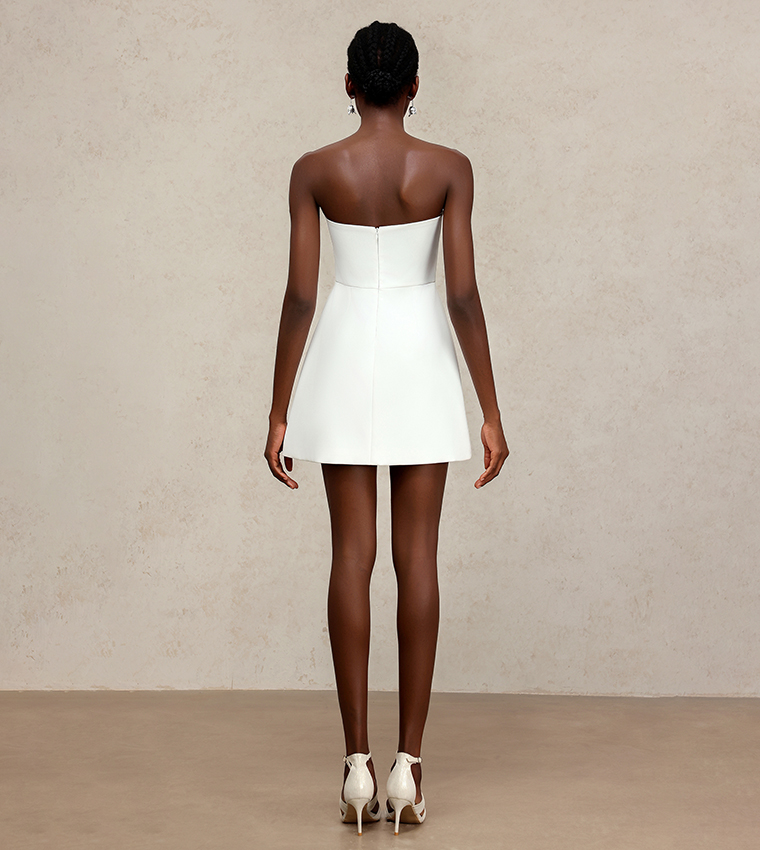 GINNY Embroidered Sleeveless Mini Dress