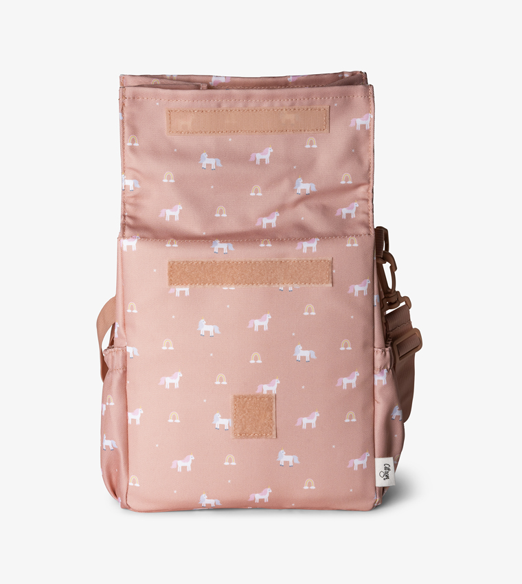 Unicorn Printed Insulated Rollup Lunch Bag
