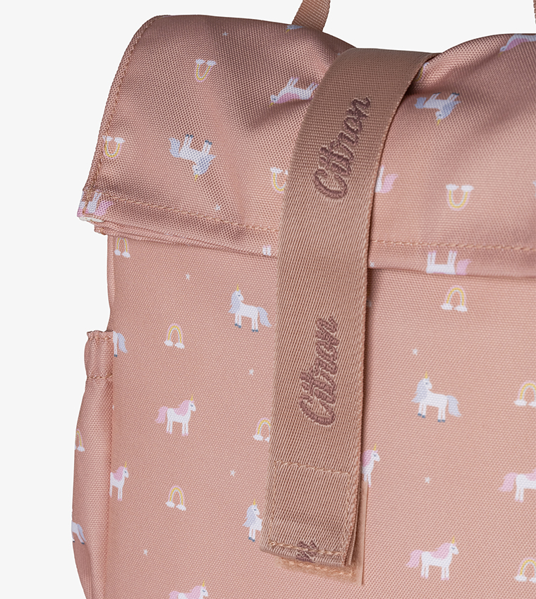 Unicorn Printed Insulated Rollup Lunch Bag