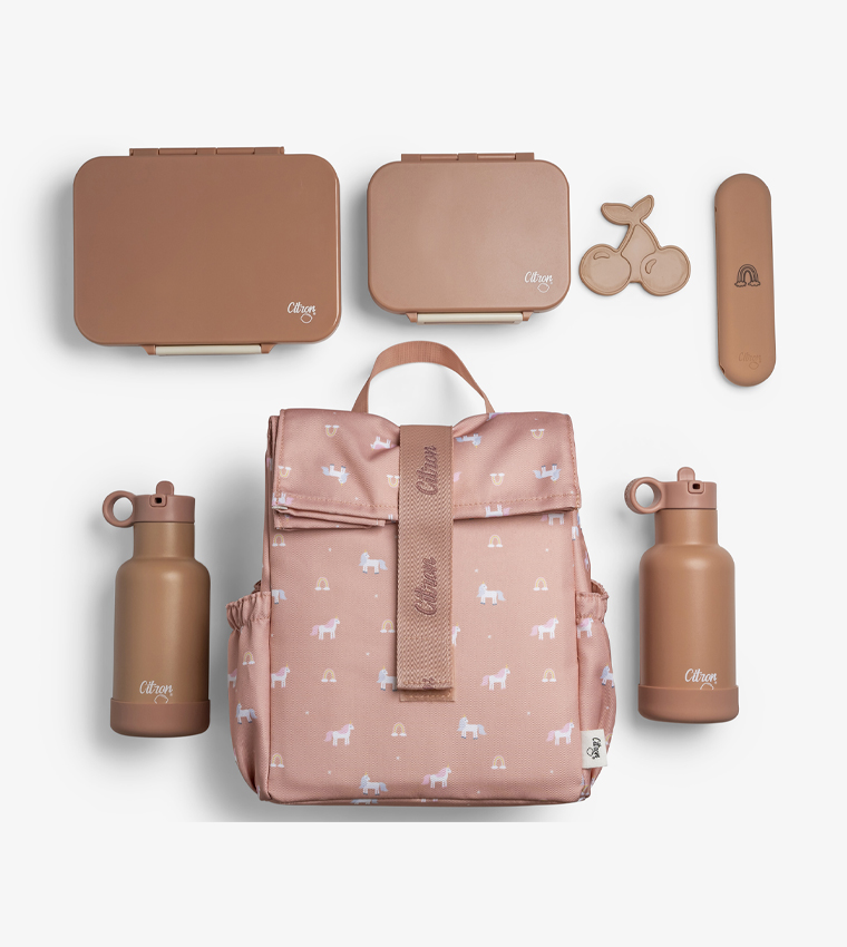 Unicorn Printed Insulated Rollup Lunch Bag