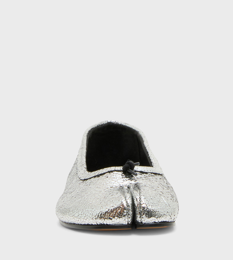 CALICO Crinkle Split-Toe Ballerinas
