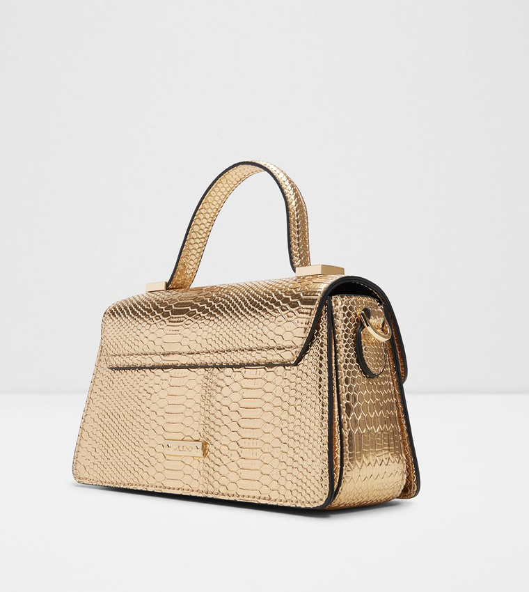 CALLUNA Textured Flap Top Handle Bag