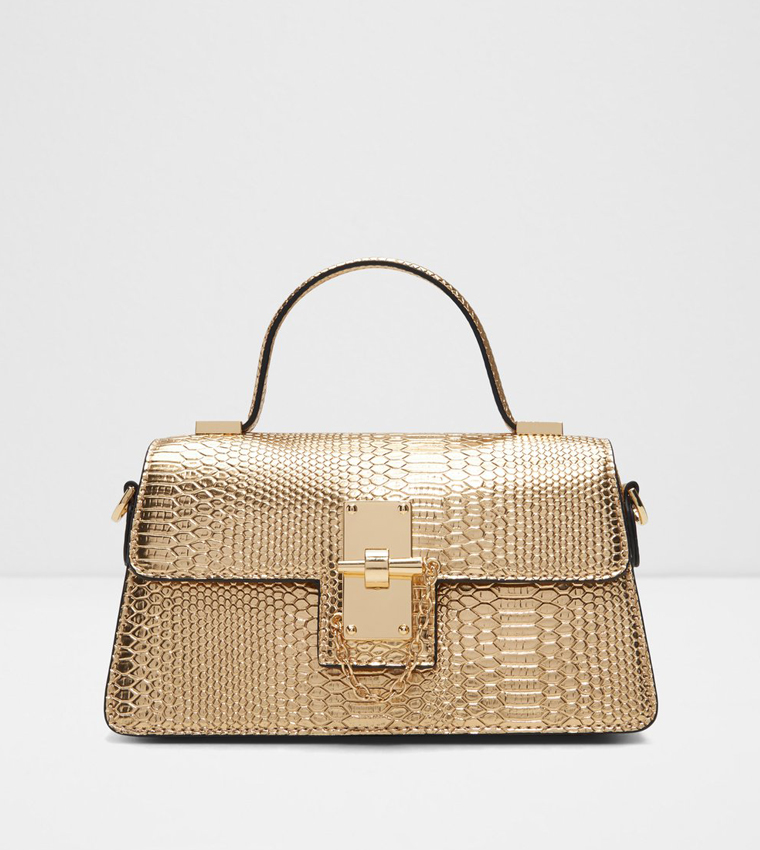 CALLUNA Textured Flap Top Handle Bag