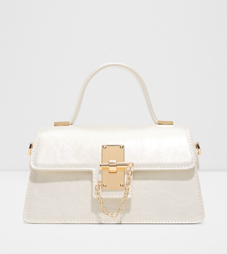 CALLUNA Textured Flap Top Handle Bag