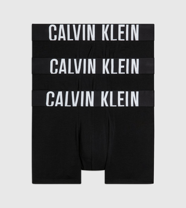 سروال داخلي بخصر مرن بشعار - 3 قطع