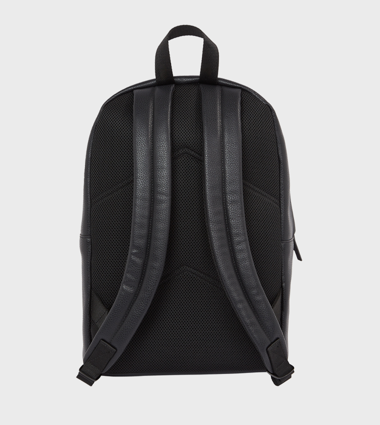 Textured Zip-Closure Backpacks