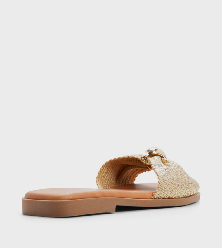 كول ات سبرنج  الصنادل المسطحة - ذهبي Flat Sandals