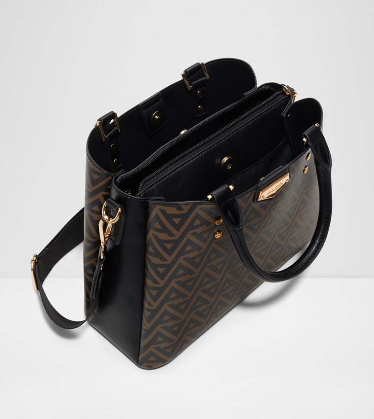 CARAEVER Monogram Satchel Bag