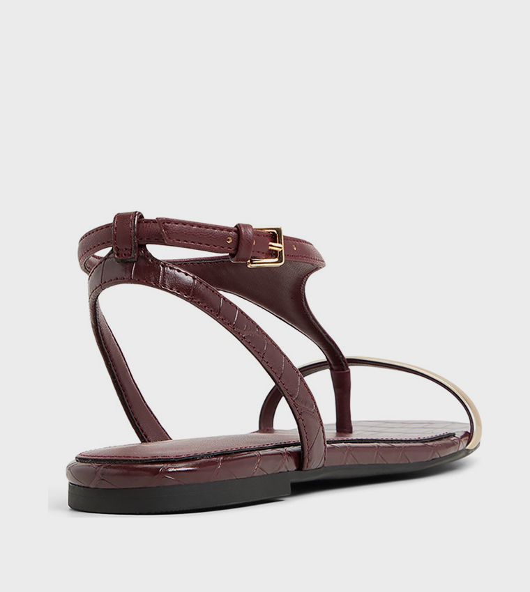 CATLYN T-Strap Flat Sandals