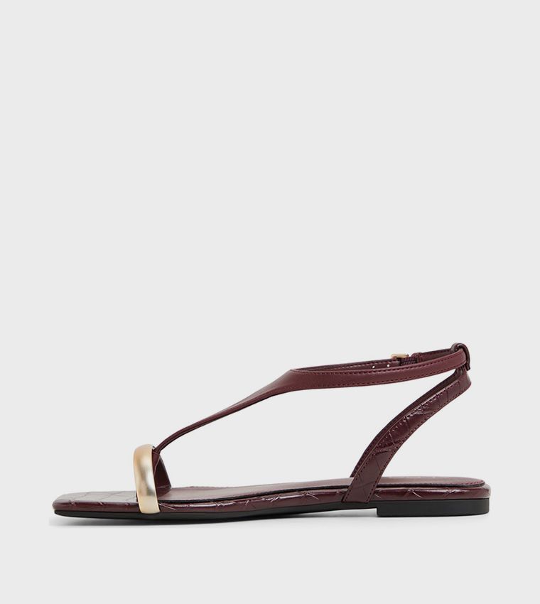 CATLYN T-Strap Flat Sandals