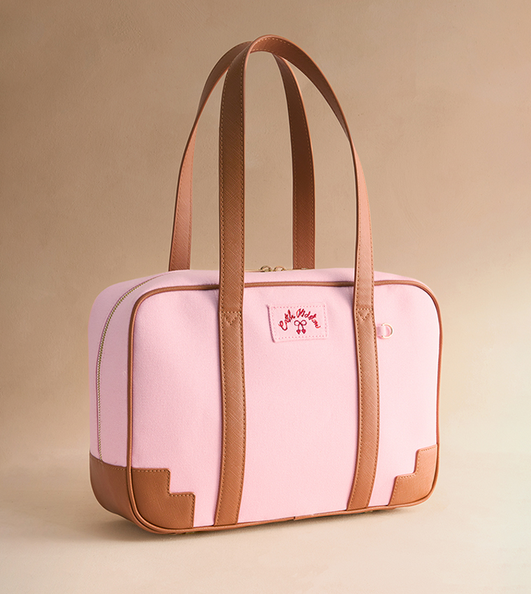 شنطة توت بلونين بسحاب 