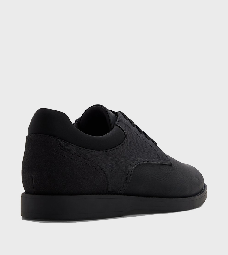 CCORBY Textured Round Toe Lace Up Casual Shoes